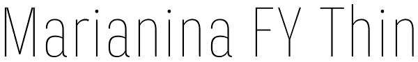 Marianina FY Thin Font