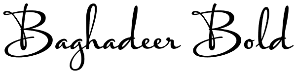 Baghadeer Bold Font