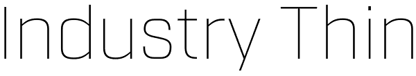 Industry Thin Font