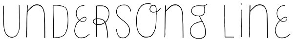 Undersong Line Font