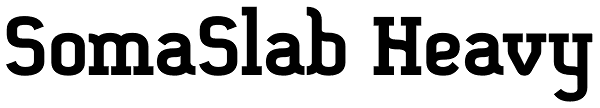 SomaSlab Heavy Font