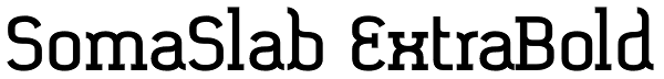 SomaSlab ExtraBold Font