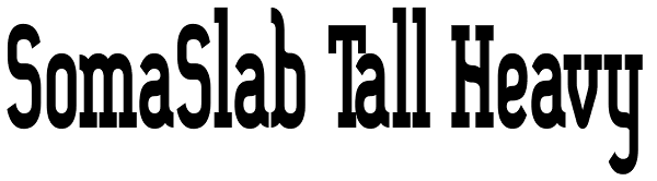 SomaSlab Tall Heavy Font