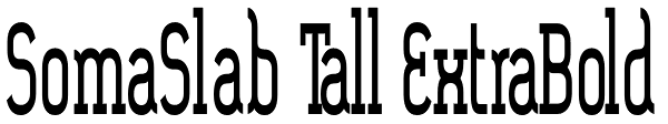 SomaSlab Tall ExtraBold Font