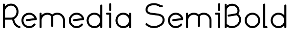 Remedia SemiBold Font