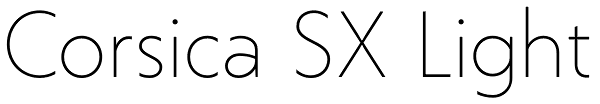 Corsica SX Light Font