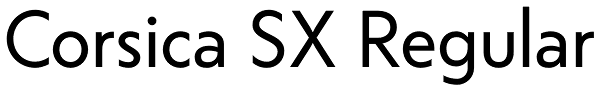 Corsica SX Regular Font
