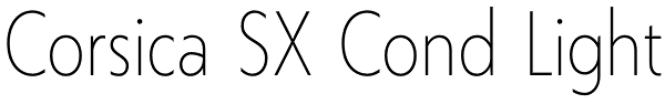 Corsica SX Cond Light Font