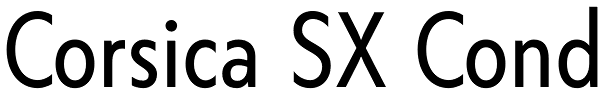 Corsica SX Cond Font