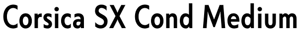 Corsica SX Cond Medium Font