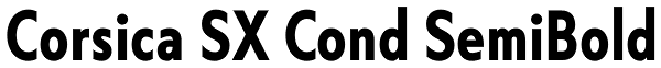 Corsica SX Cond SemiBold Font