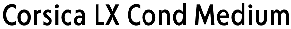Corsica LX Cond Medium Font