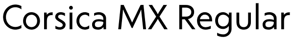Corsica MX Regular Font