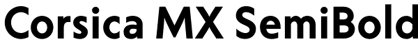 Corsica MX SemiBold Font