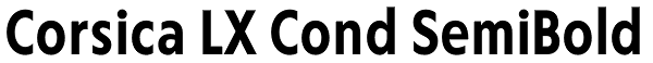 Corsica LX Cond SemiBold Font