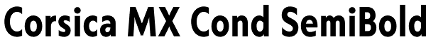 Corsica MX Cond SemiBold Font