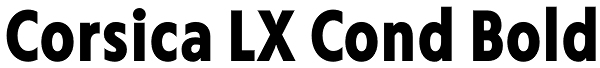 Corsica LX Cond Bold Font