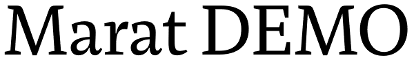 Marat DEMO Font