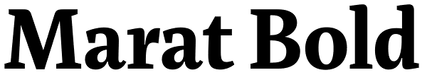 Marat Bold Font