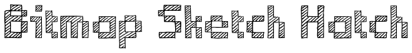 Bitmap Sketch Hatch Font