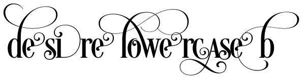 Desire Lowercase 1 Font