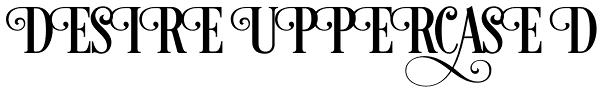 Desire Uppercase 3 Font