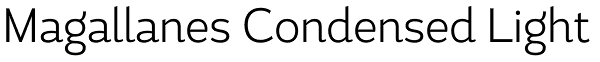 Magallanes Condensed Light Font