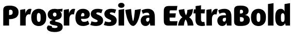 Progressiva ExtraBold Font