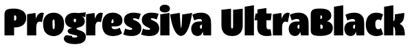 Progressiva UltraBlack Font