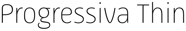 Progressiva Thin Font