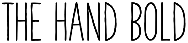 The Hand Bold Font