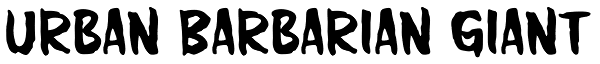 Urban Barbarian Giant Font