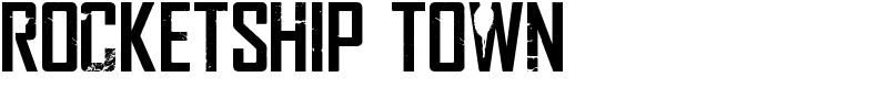 Rocketship Town Font