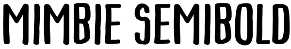 Mimbie SemiBold Font