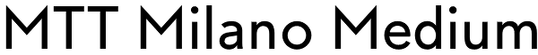 MTT Milano Medium Font