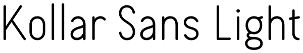 Kollar Sans Light Font