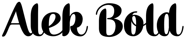 Alek Bold Font