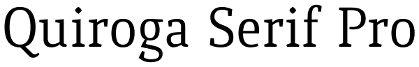 Quiroga Serif Pro Font