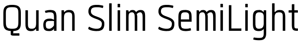 Quan Slim SemiLight Font