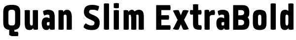 Quan Slim ExtraBold Font