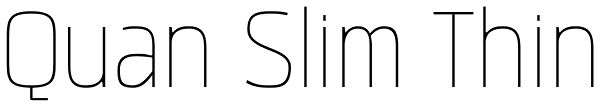 Quan Slim Thin Font