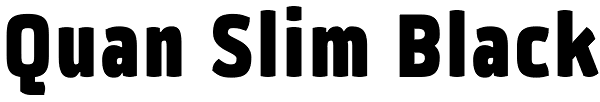 Quan Slim Black Font