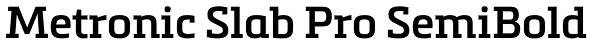 Metronic Slab Pro SemiBold Font