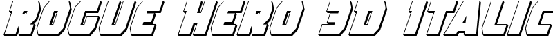Rogue Hero 3D Italic Font