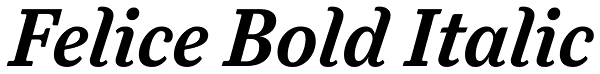 Felice Bold Italic Font