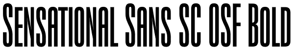 Sensational Sans SC OSF Bold Font