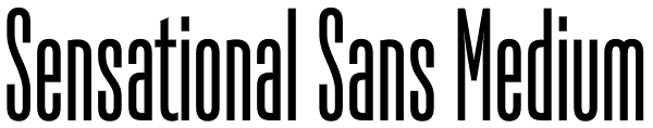 Sensational Sans Medium Font