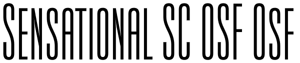 Sensational SC OSF Osf Font