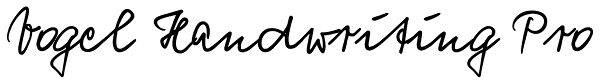 Vogel Handwriting Pro Font