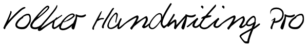 Volker Handwriting Pro Font